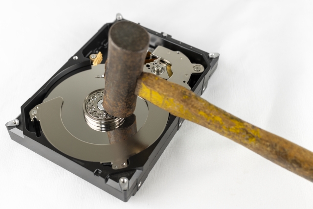 ハードディスク物理破壊
