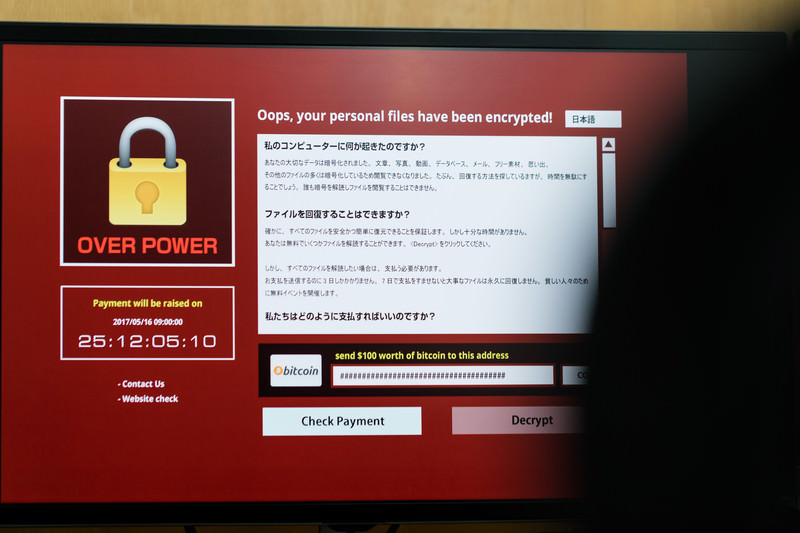 ランサムウェア画面